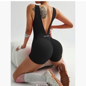 Black Sports Bodysuit